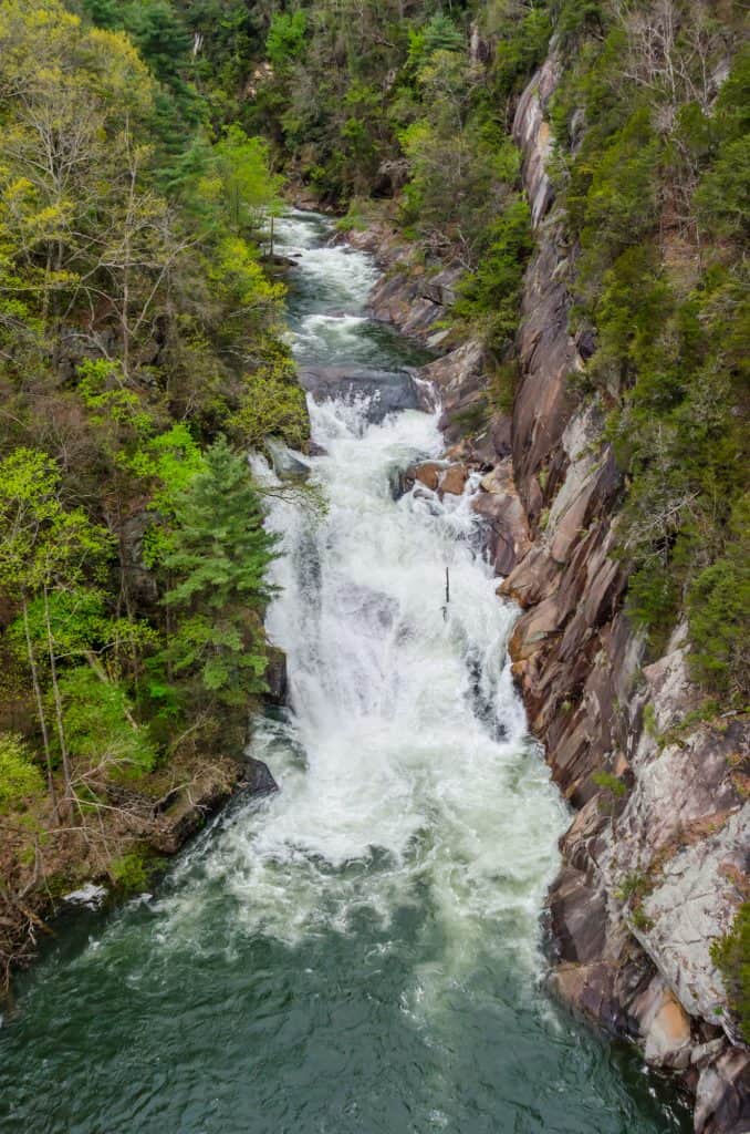 the toccoa river, toccoa falls